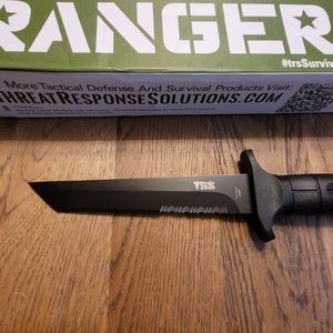 TRS Ranger Fixed Blade, Tanto-Style Tactical Survival Military Field Kni…